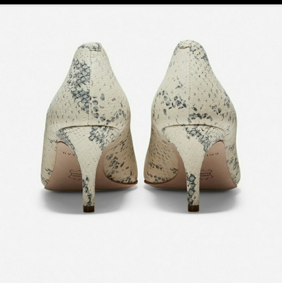 COLE HAAN VESTA PUMP SNAKE PRINT LEATHER S… - Picture 6 of 12